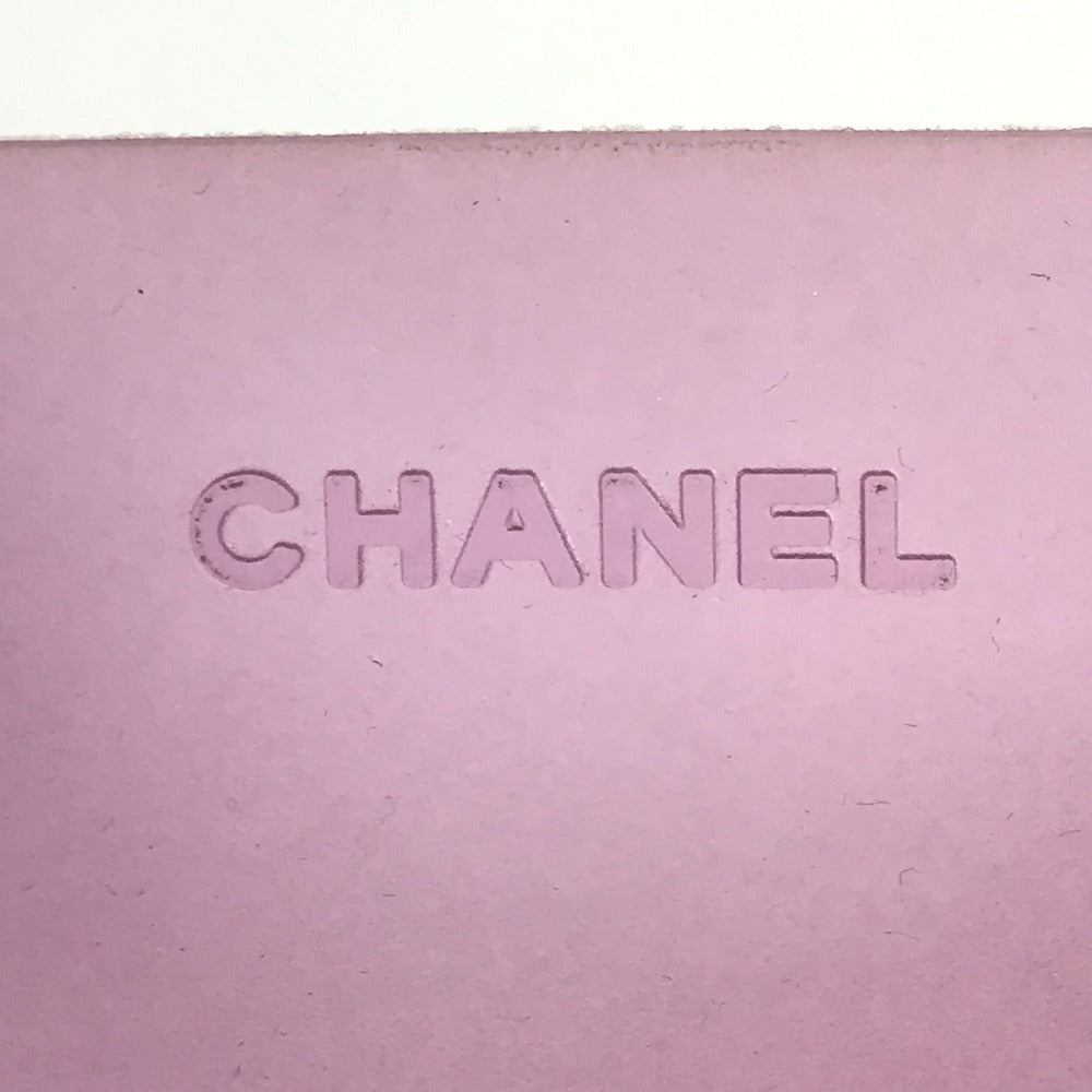 CHANEL ロゴ カバン トートバッグ 肩掛け ビーチバッグ ショルダーバッグ ビニール ユニセックス パープル