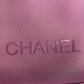 CHANEL ロゴ カバン トートバッグ 肩掛け ビーチバッグ ショルダーバッグ ビニール ユニセックス パープル