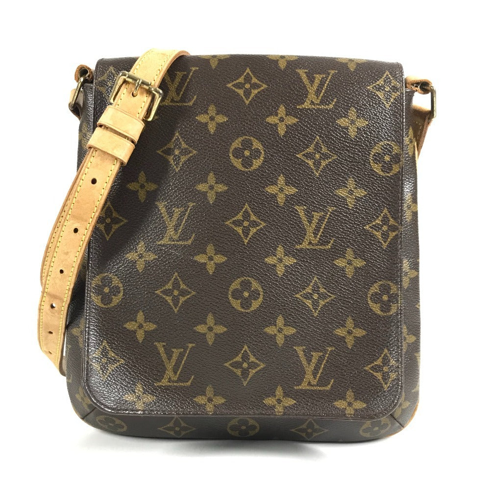 LOUIS VUITTON M51258 モノグラム ミュゼット サルサ ショート カバン 肩掛け フラップ ポシェット ショルダーバッグ ユニセックス ブラウン
