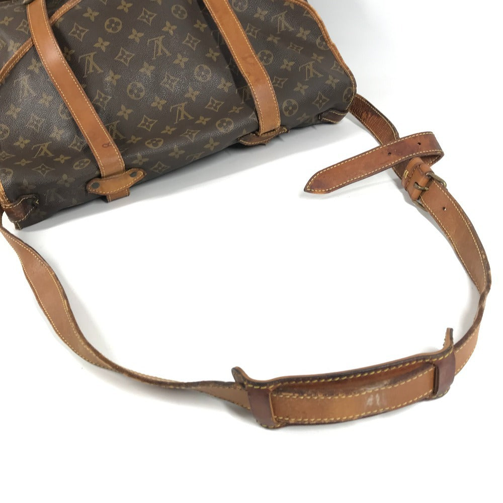 LOUIS VUITTON M42252 モノグラム ソミュール43 ソミュール 43 斜め掛け フラップ カバン ショルダーバッグ モノグラムキャンバス ユニセックス ブラウン