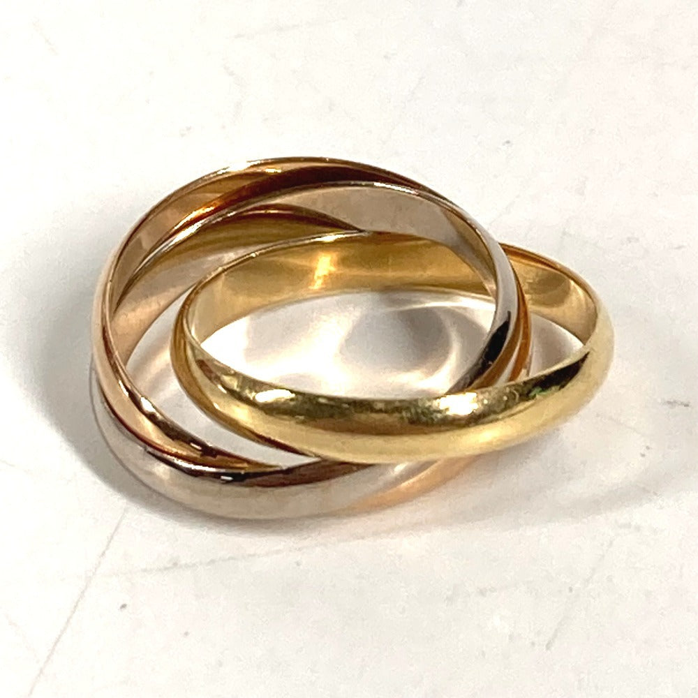CARTIER K18 金 18K トリニティ ロゴ アクセサリー ジュエリー リング・指輪 YG750 レディース
