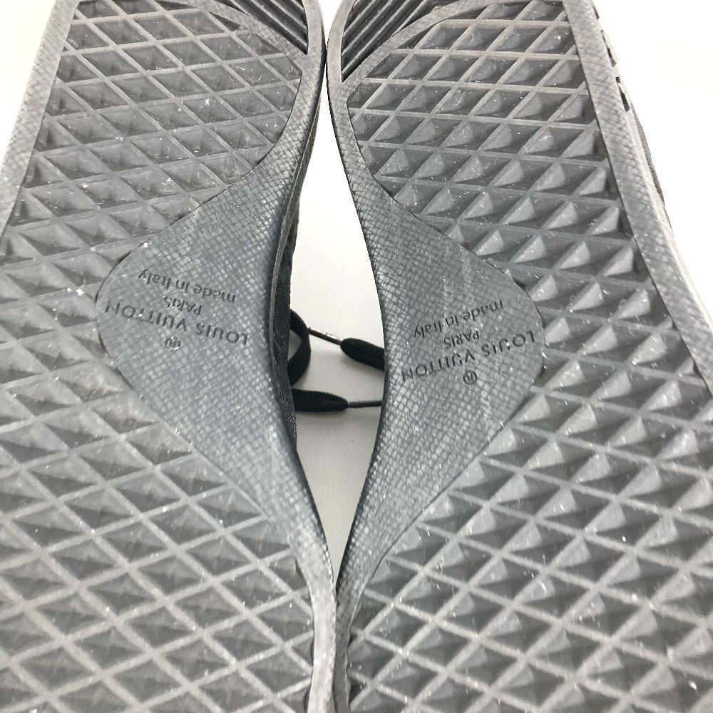 LOUIS VUITTON ルクセンブルクライン モノグラムメッシュ 靴 シューズ 紐 スニーカー レザー メンズ ブラック
