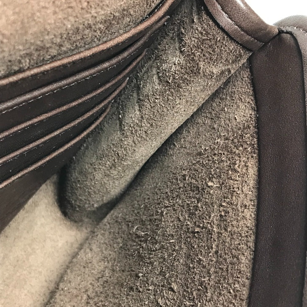 COACH 9832 オールドコーチ ロゴ カバン ストラップ付き フラップ クラッチバッグ セカンドバッグ レザー ユニセックス ブラウン