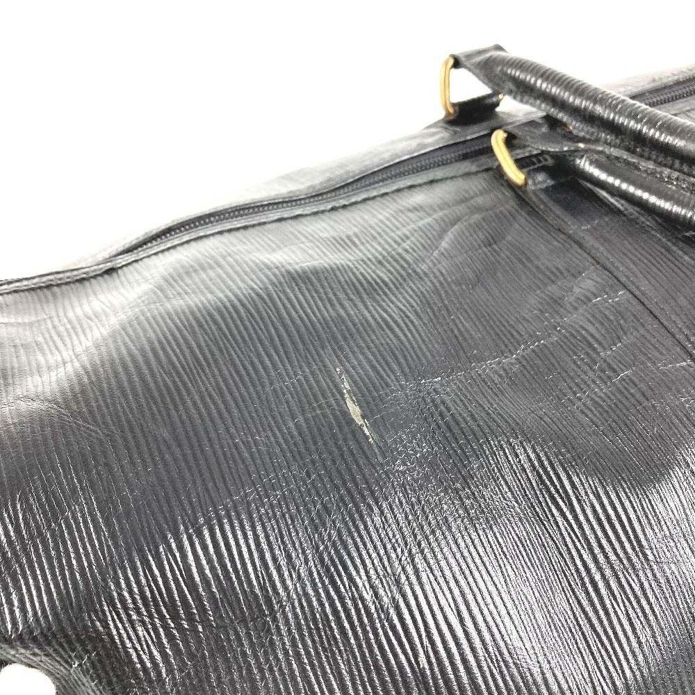 FENDI ヴィンテージ FFロゴ 旅行バッグ トラベルバッグ ハンドバッグ カバン ボストンバッグ レザー ユニセックス ブラック