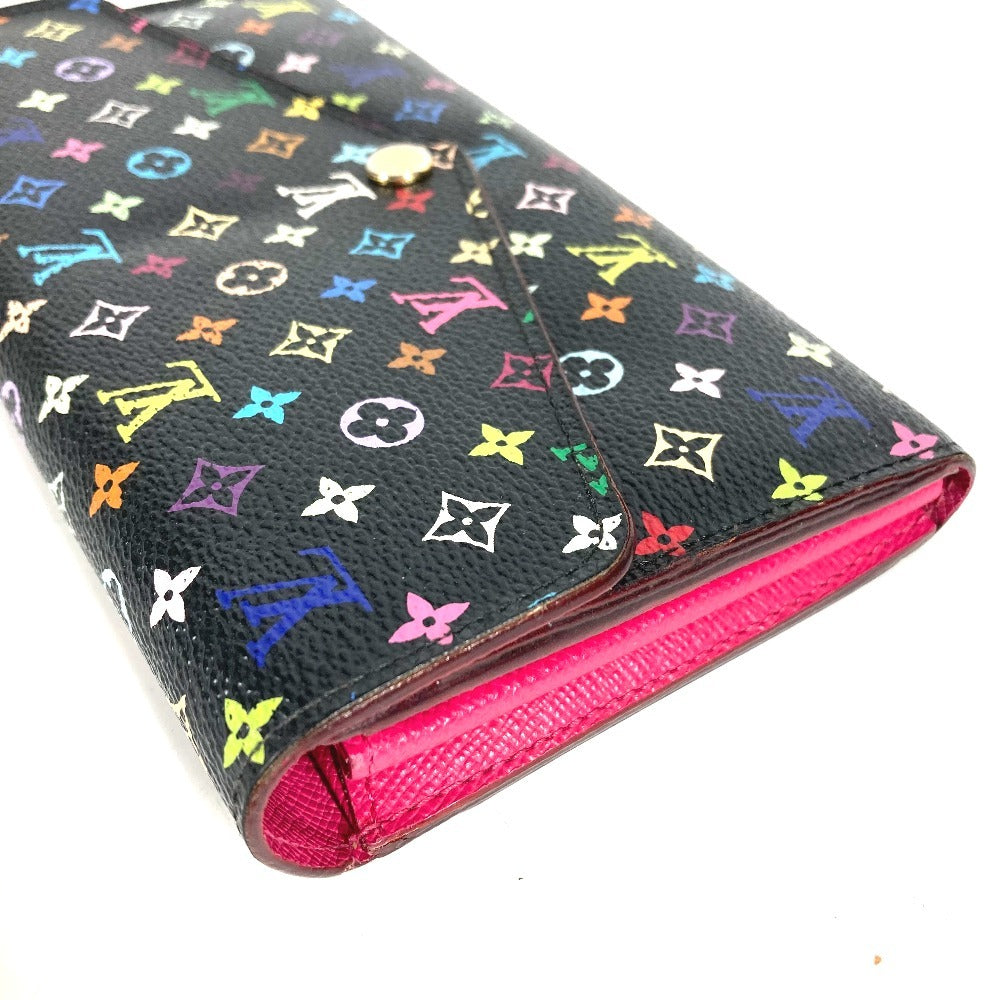 LOUIS VUITTON M93747 モノグラムマルチカラー ポルトフォイユ サラ 財布 ウォレット フラップ ロングウォレット 長財布 モノグラムマルチカラーキャンバス レディース ノワール ブラック
