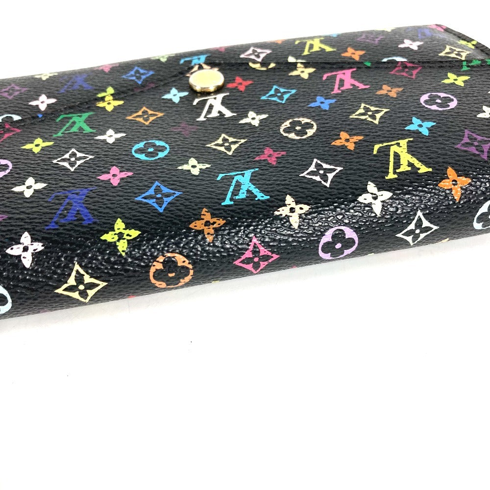 LOUIS VUITTON M93747 モノグラムマルチカラー ポルトフォイユ サラ 財布 ウォレット フラップ ロングウォレット 長財布 モノグラムマルチカラーキャンバス レディース ノワール ブラック