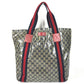 GUCCI 189669 GG logo Tote Bag Shoulder Tote Shoulder Bag Coating canvas Navy Used