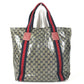 GUCCI 189669 GG logo Tote Bag Shoulder Tote Shoulder Bag Coating canvas Navy Used