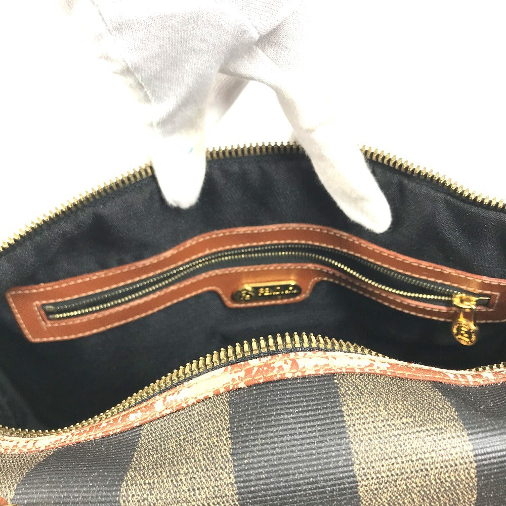 FENDI vintage Pecan Bags Hand Bag Mini Duffle Bag Duffle Bag PVC/Leather khaki Used