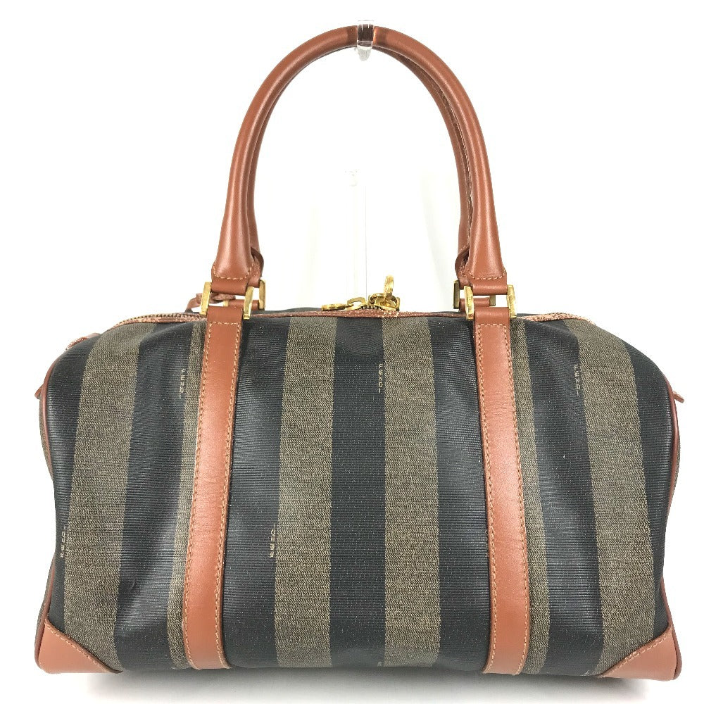FENDI vintage Pecan Bags Hand Bag Mini Duffle Bag Duffle Bag PVC/Leather khaki Used