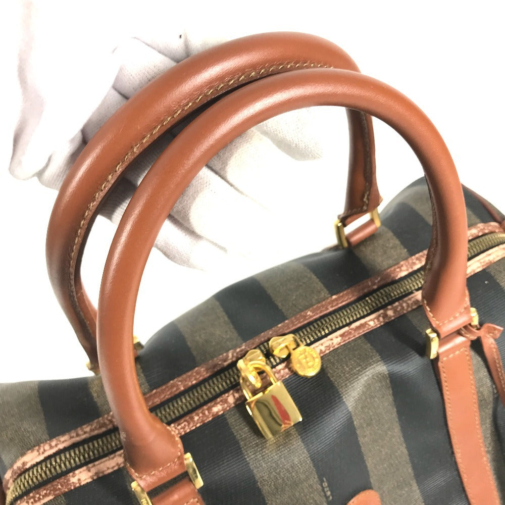 FENDI vintage Pecan Bags Hand Bag Mini Duffle Bag Duffle Bag PVC/Leather khaki Used