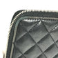 CHANEL 不明 CC CC Mark Logo Matelasse Quilted Zip Around Long Wallet Long Wallet Leather Black Used