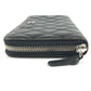 CHANEL 不明 CC CC Mark Logo Matelasse Quilted Zip Around Long Wallet Long Wallet Leather Black Used