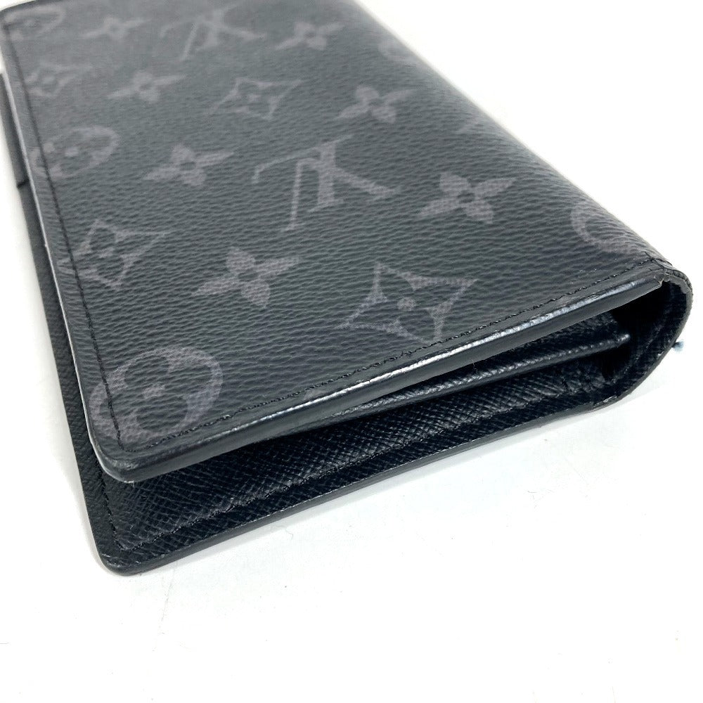 LOUIS VUITTON M61697 MonogramEclipse Portefeuille Braza Portefeuille Braza Wallet Long Wallet Bifold Long Wallet MonogramEclipseCanvas Black Used