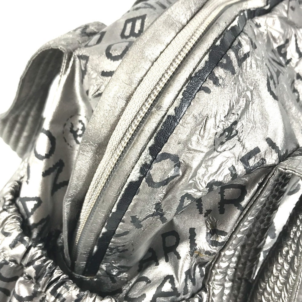 CHANEL Unlimited CC CC Mark logo Bags Hand Bag Shoulder Bag Tote Bag Duffle Bag Nylon canvas Silver/Black Used