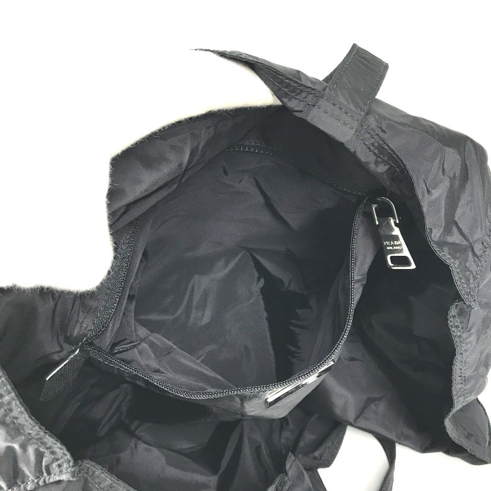 PRADA 1BG626 triangle logo triangle logo plate Bag, Tote Bag, Shoulder Bag, Eco Bag Shoulder Bag Nylon Black Used