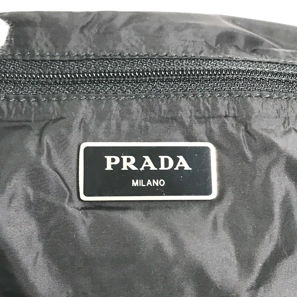 PRADA 1BG626 triangle logo triangle logo plate Bag, Tote Bag, Shoulder Bag, Eco Bag Shoulder Bag Nylon Black Used