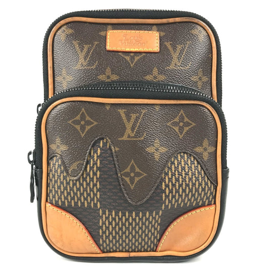 LOUIS VUITTON N40379 Damier Giant NIGO collaboration Amazon Sling Bag Crossbody bag, handbag, belt bag Shoulder Bag Damier Giant Canvas / MonogramCanvas Brown/Brown Used