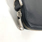 Dior logo Pouch Bag Clutch bag Leather Black Used