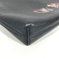 Dior logo Pouch Bag Clutch bag Leather Black Used
