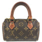 LOUIS VUITTON M41534 Monogram Mini Speedy Bag Mini Duffle Bag Pouch Hand Bag MonogramCanvas Brown Used