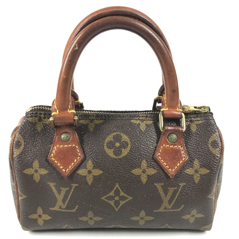 LOUIS VUITTON M41534 Monogram Mini Speedy Bag Mini Duffle Bag Pouch Hand Bag MonogramCanvas Brown Used