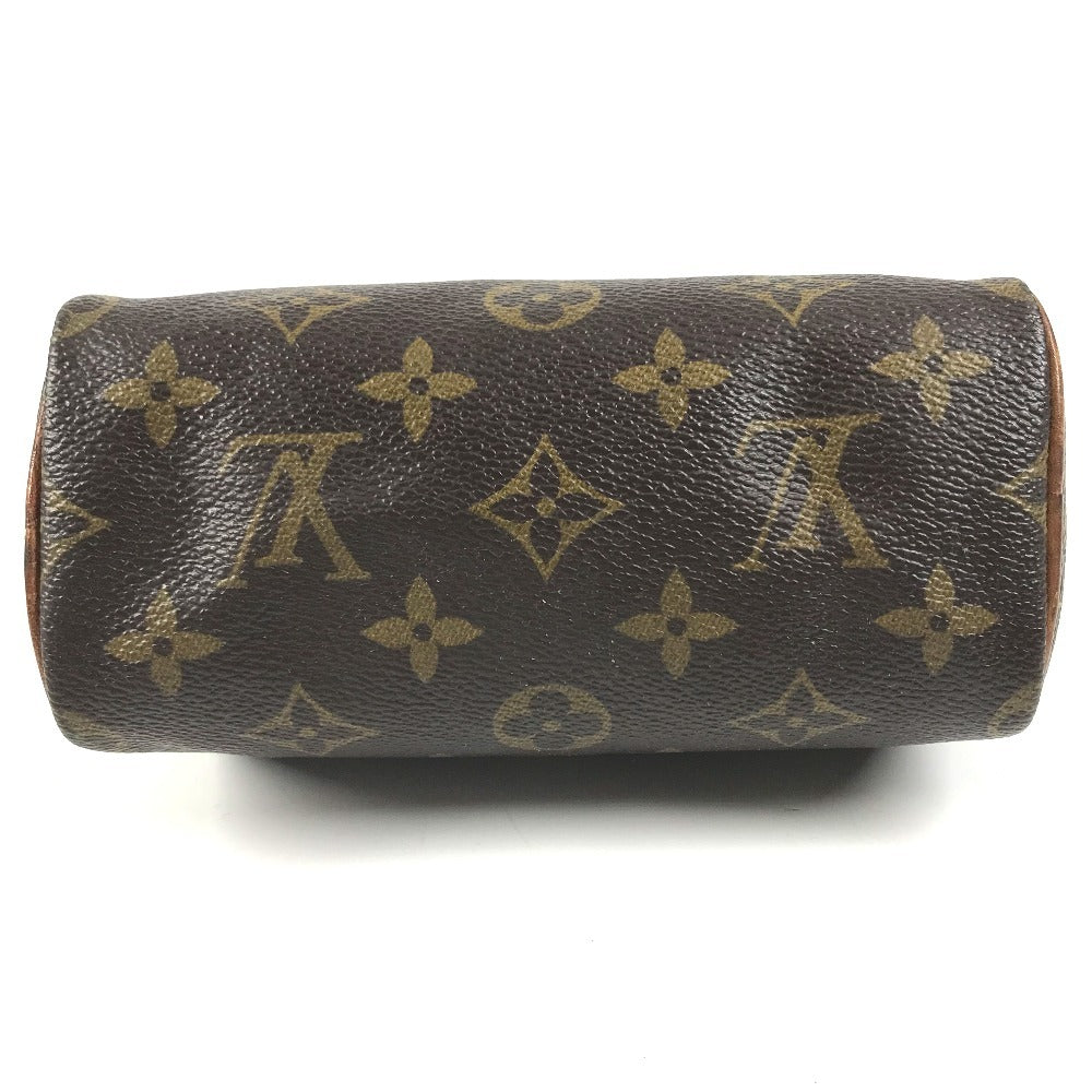 LOUIS VUITTON M41534 Monogram Mini Speedy Bag Mini Duffle Bag Pouch Hand Bag MonogramCanvas Brown Used