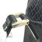 FENDI Zucchino logo Bag Tote Bag shawl Shoulder Bag Leather/Canvas Black Used
