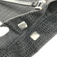 FENDI Zucchino logo Bag Tote Bag shawl Shoulder Bag Leather/Canvas Black Used