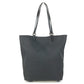 FENDI Zucchino logo Bag Tote Bag shawl Shoulder Bag Leather/Canvas Black Used