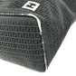 FENDI Zucchino logo Bag Tote Bag shawl Shoulder Bag Leather/Canvas Black Used
