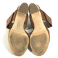 HERMES belt Shoes shoes heel Sandals Leather Brown Used