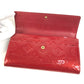 LOUIS VUITTON M93530 MonogramVernis Portefeuille Sarah Long Wallet Flap Long Wallet MonogramVernisCanvas Pomdamul Red Used