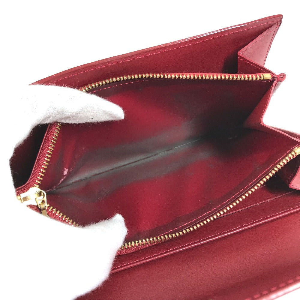 LOUIS VUITTON M93530 MonogramVernis Portefeuille Sarah Long Wallet Flap Long Wallet MonogramVernisCanvas Pomdamul Red Used