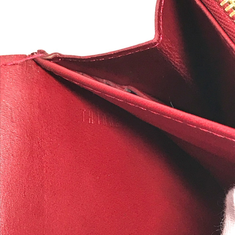 LOUIS VUITTON M93530 MonogramVernis Portefeuille Sarah Long Wallet Flap Long Wallet MonogramVernisCanvas Pomdamul Red Used