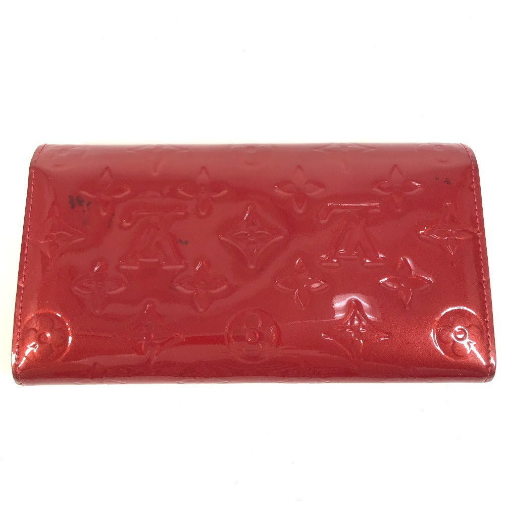 LOUIS VUITTON M93530 MonogramVernis Portefeuille Sarah Long Wallet Flap Long Wallet MonogramVernisCanvas Pomdamul Red Used