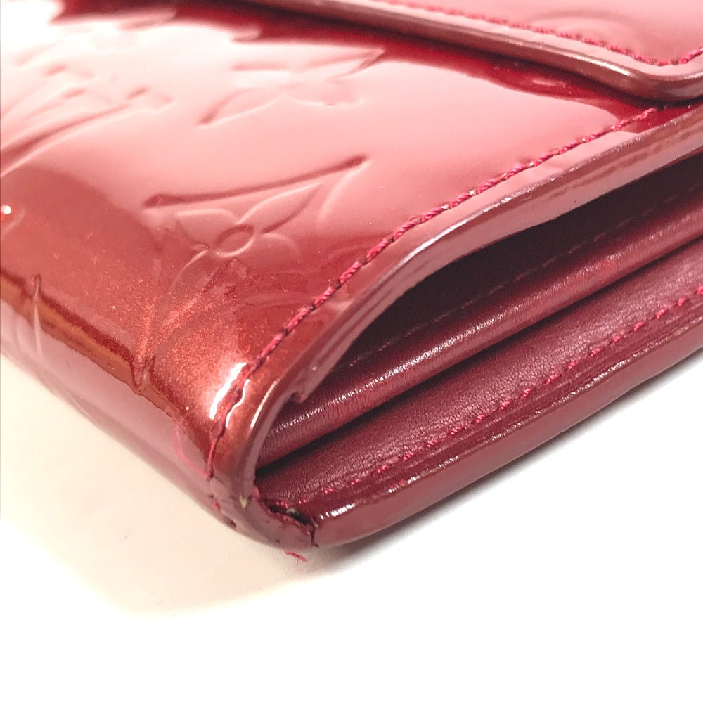 LOUIS VUITTON M93530 MonogramVernis Portefeuille Sarah Long Wallet Flap Long Wallet MonogramVernisCanvas Pomdamul Red Used
