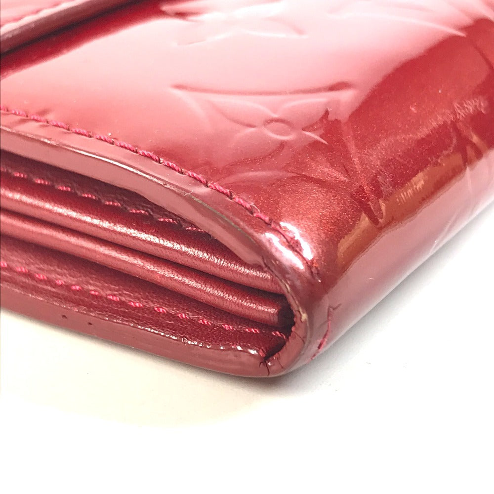 LOUIS VUITTON M93530 MonogramVernis Portefeuille Sarah Long Wallet Flap Long Wallet MonogramVernisCanvas Pomdamul Red Used