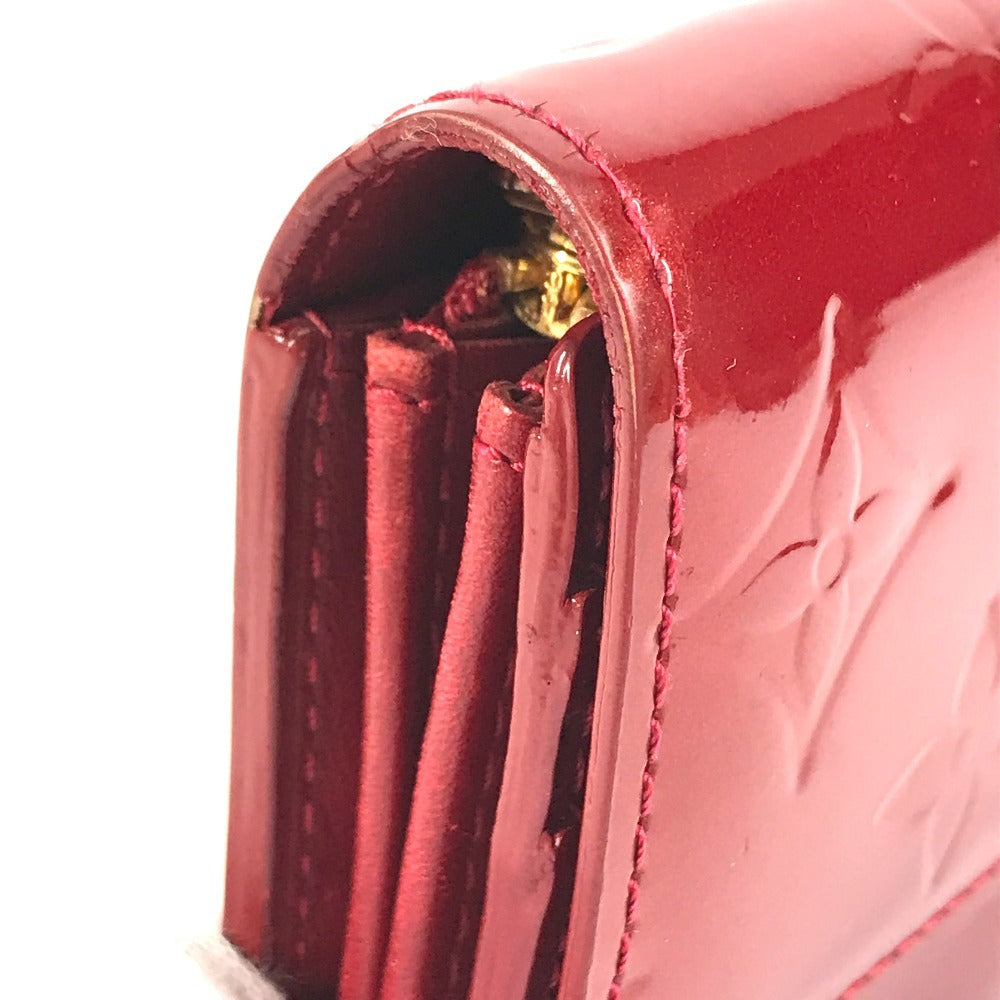 LOUIS VUITTON M93530 MonogramVernis Portefeuille Sarah Long Wallet Flap Long Wallet MonogramVernisCanvas Pomdamul Red Used