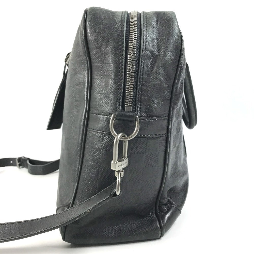LOUIS VUITTON N41147 Damier Infini Porto Document Voyage GM Bag 2WAY Bag Hand Bag Shoulder Bag Business bag Damier InfiniLeather onyx Black Used