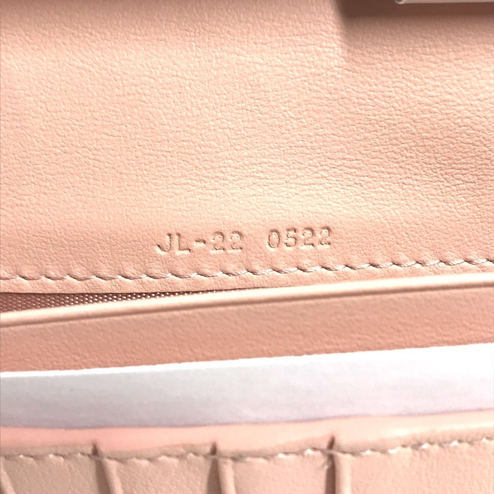 Salvatore Ferragamo 22 0522 Bicolor Gancini logo 2-fold long wallet Long Wallet Leather Black/pink Used