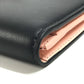 Salvatore Ferragamo 22 0522 Bicolor Gancini logo 2-fold long wallet Long Wallet Leather Black/pink Used