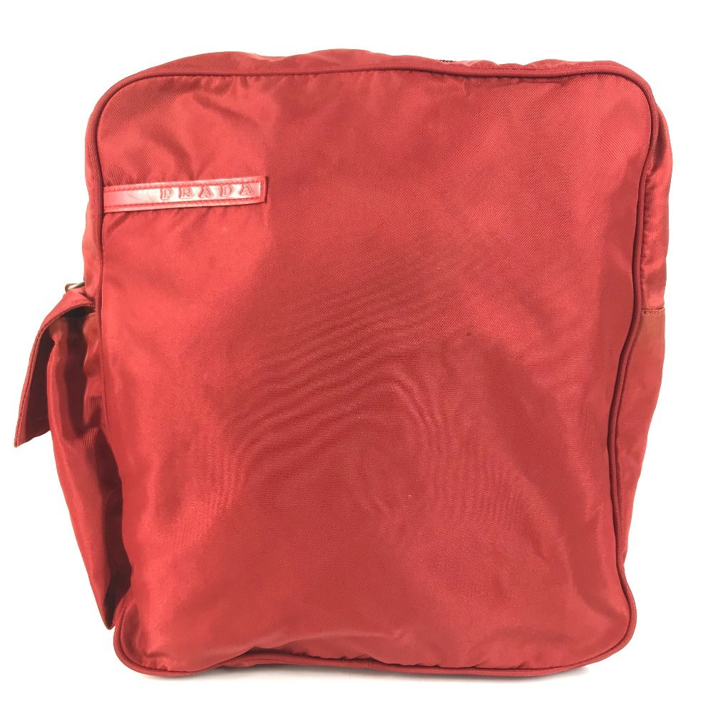 PRADA B9250Y Sports logo Bag, Belt Bag, Shoulder Bag, Crossbody Bag body bag Nylon Red/Black Used