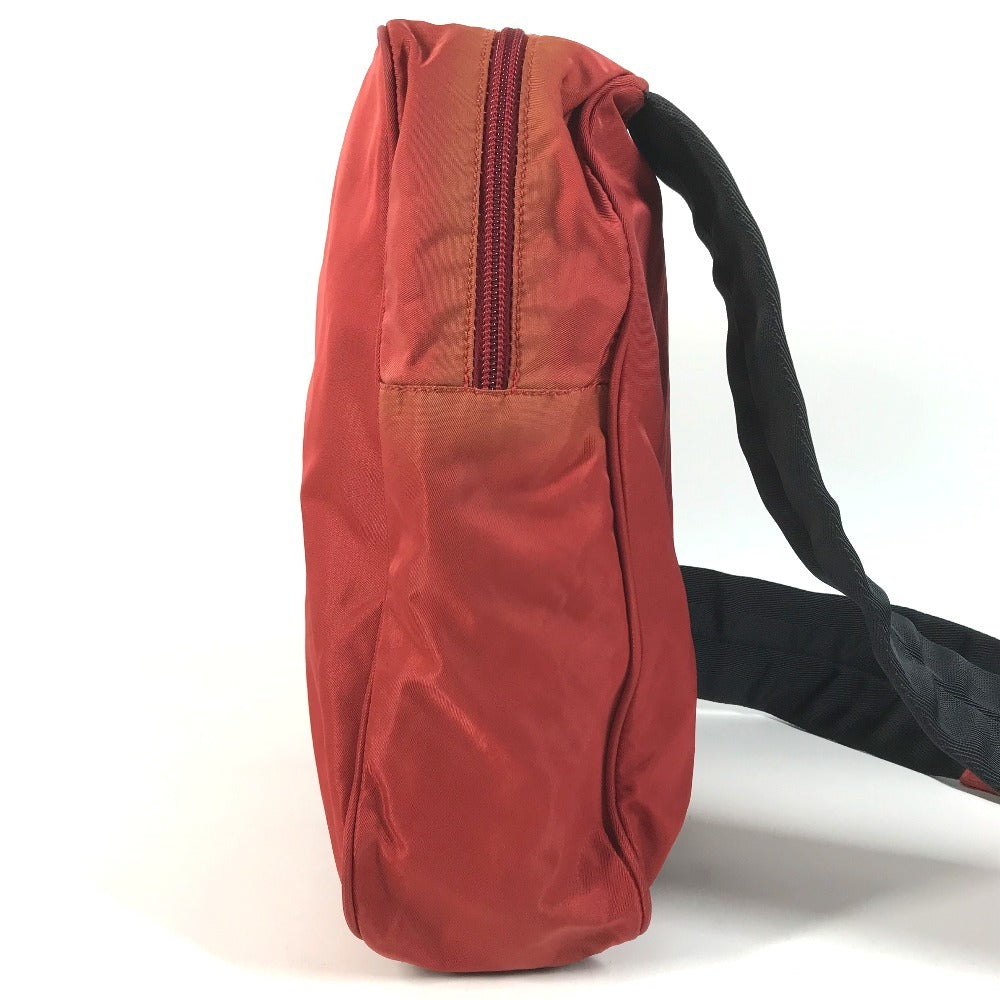 PRADA B9250Y Sports logo Bag, Belt Bag, Shoulder Bag, Crossbody Bag body bag Nylon Red/Black Used