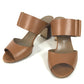 HERMES belt Shoes shoes heel Sandals Leather Brown Used