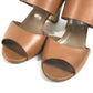 HERMES belt Shoes shoes heel Sandals Leather Brown Used