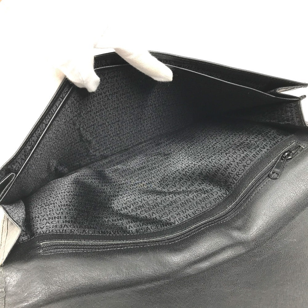 VERSACE vintage logo Bag, Flap, Cluch Bag Clutch bag Leather Black Used