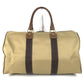 HUNTING WORLD logo Bag Hand Bag Travel Bag Duffle Bag Leather/Canvas Brown Used