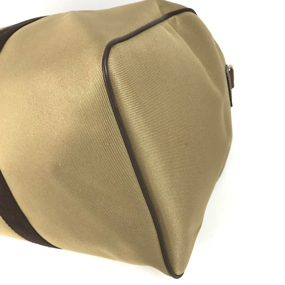 HUNTING WORLD logo Bag Hand Bag Travel Bag Duffle Bag Leather/Canvas Brown Used
