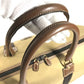 HUNTING WORLD logo Bag Hand Bag Travel Bag Duffle Bag Leather/Canvas Brown Used